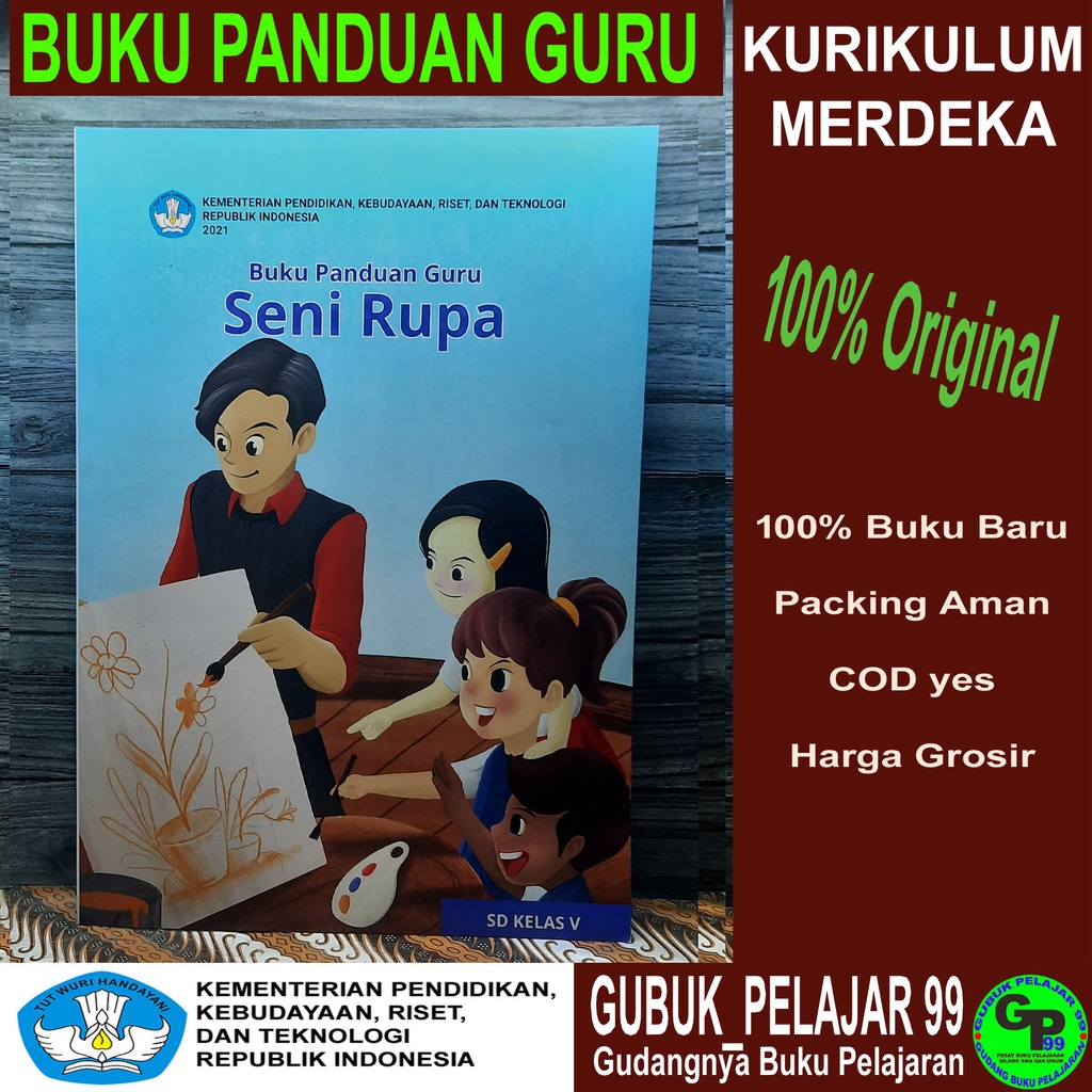 Jual Buku Panduan Guru SENI RUPA Untuk SD/MI Kelas 5 Kurikulum MERDEKA ...