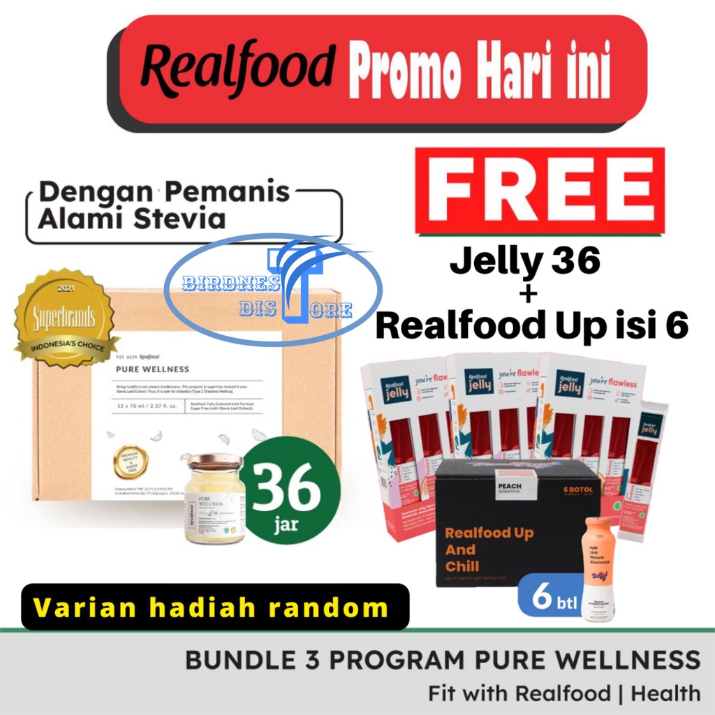 Jual Realfood Bundle Pure Wellness Khusus Hemat Ongkir ( Minuman Sarang ...