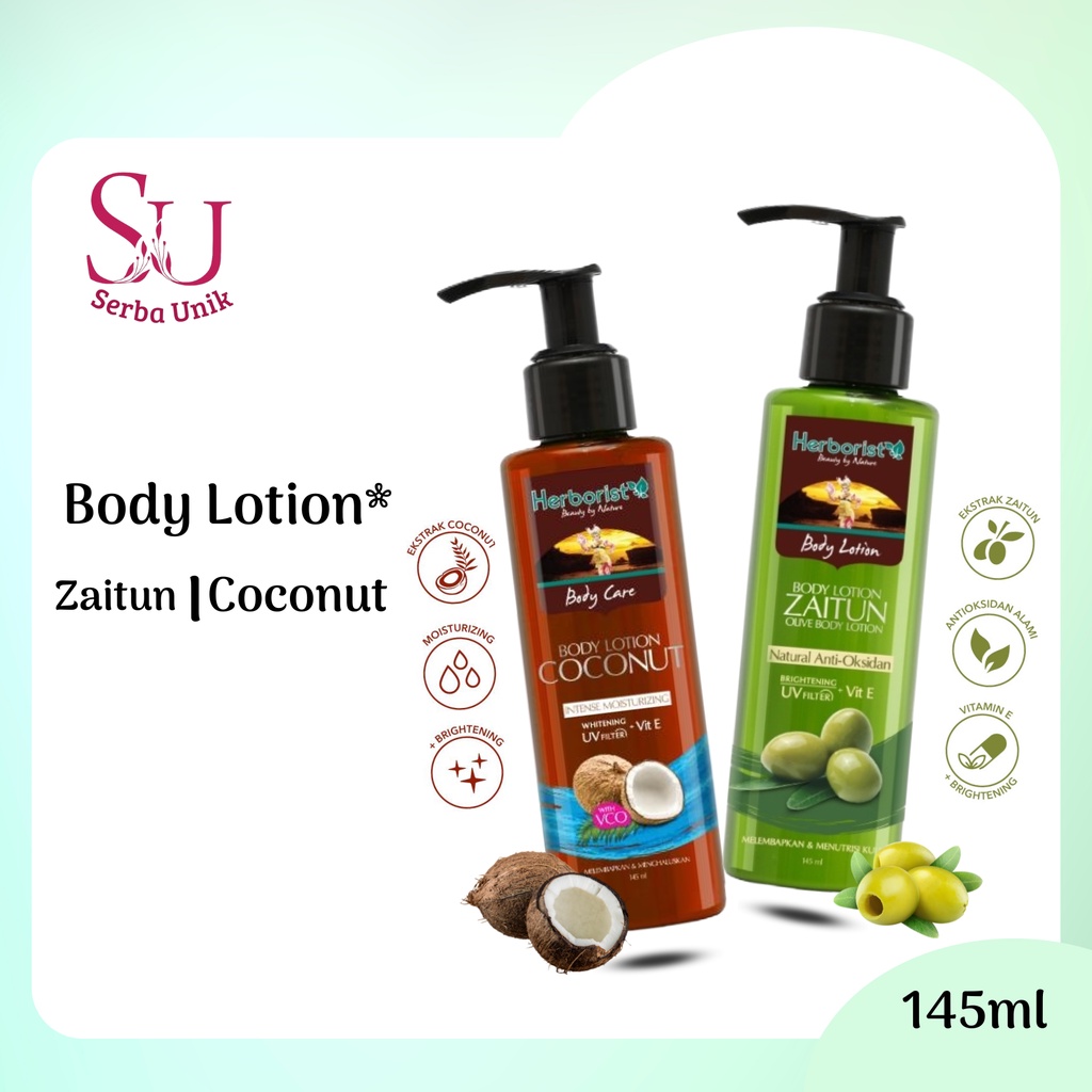 Jual Herborist Body Lotion Zaitun & Coconut 145ml Shopee Indonesia