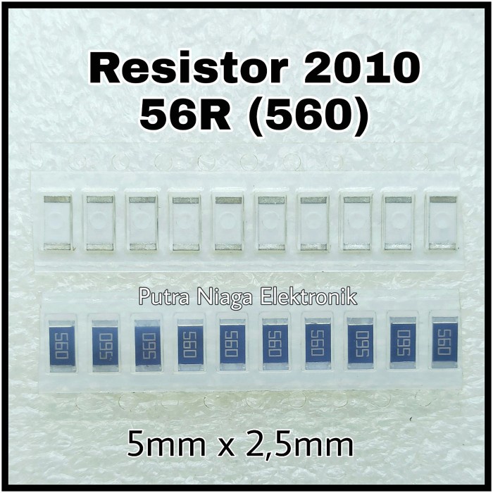 Jual Resistor SMD 2010 56R 1W 56ohm 56 Ohm Ukuran Besar 5x2,5mm ...