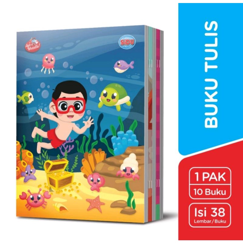 Jual Buku Tulis SIDU 38 Lembar ( 1 Pack / 10 Buku) | Shopee Indonesia