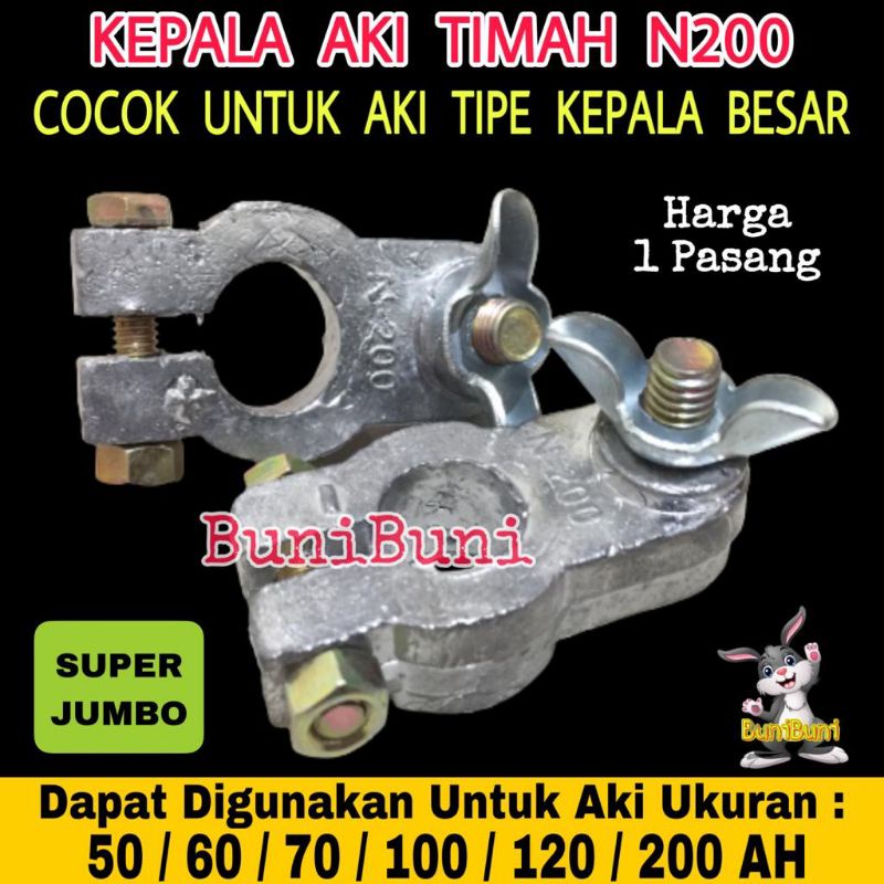 Jual Kepala Aki BESAR Mobil / Terminal Klem Aki TIMAH Tebal Ukuran ...
