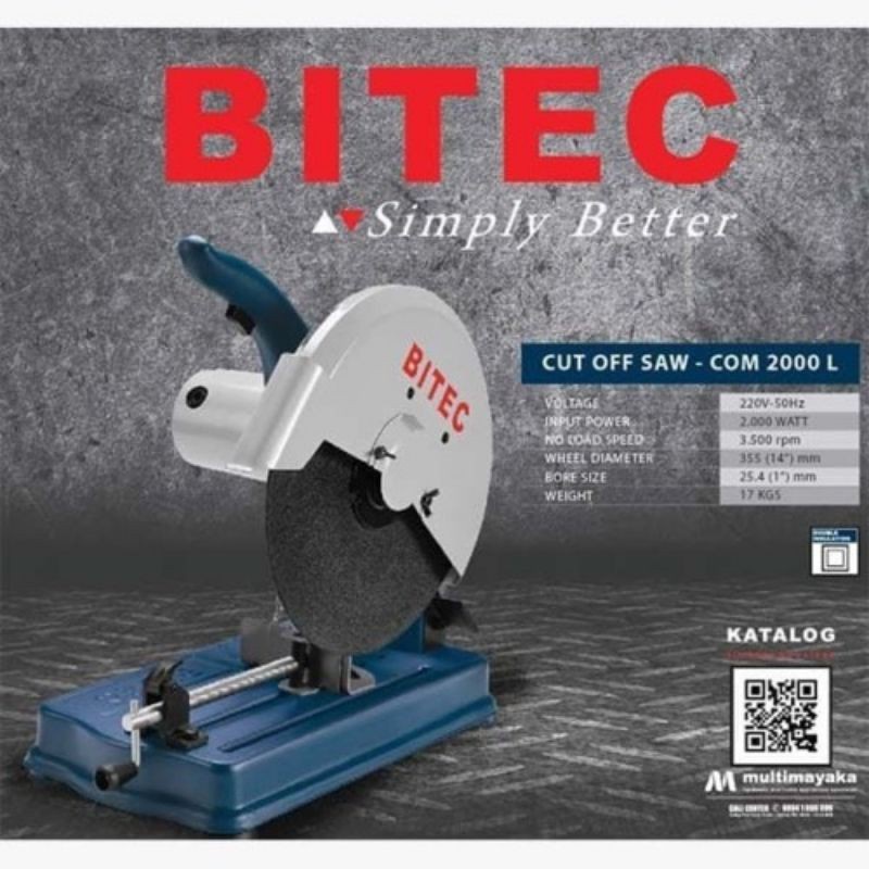 Jual bitec com 2000 mesin cut off saw mesin potong besi 14 inch ...