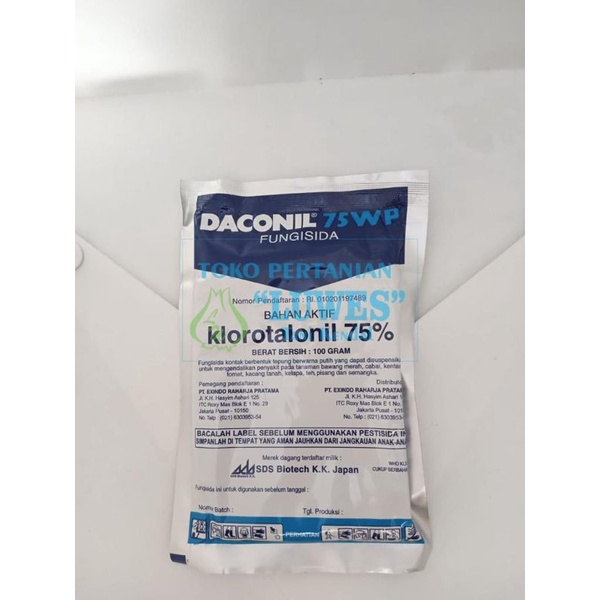 Jual FUNGISIDA DACONIL 75 WP 100 GRAM (kemasan saset) | Shopee Indonesia