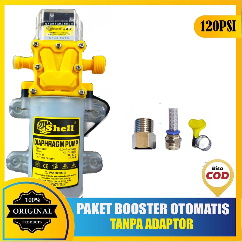 Jual Paket Pompa Booster Shower Toren Waterheater High Preassure 120psi ...
