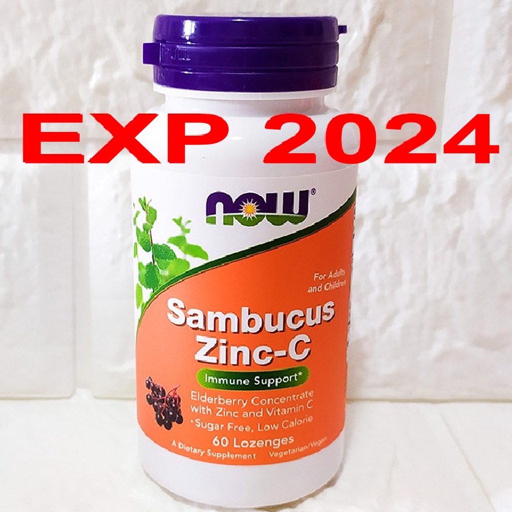 Jual Now Foods Sambucus Zinc C 60 Lozenges Now Sambucus Zinc C with Vit C Now Food Sambucus Zinc