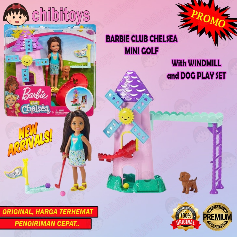 Barbie chelsea store mini golf