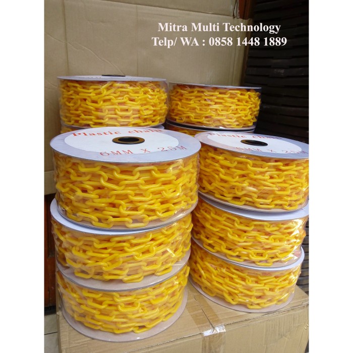Jual Plastic Chain / Rantai Plastik Pvc 6Mm X 25 Meter | Shopee Indonesia