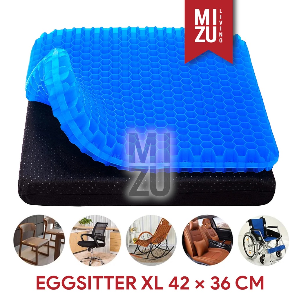 Jual MIZU EGGSEATER XL Bantalan Alas Duduk Kursi Ventilated Gel Chair