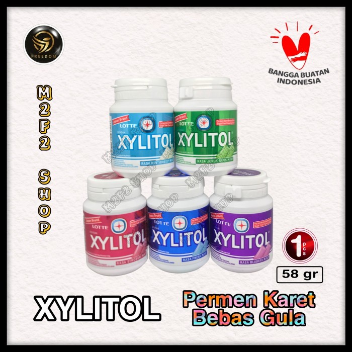 Jual LOTTE XYLITOL Gum | Permen Karet Semua Rasa - 58 gr (Kemasan ...
