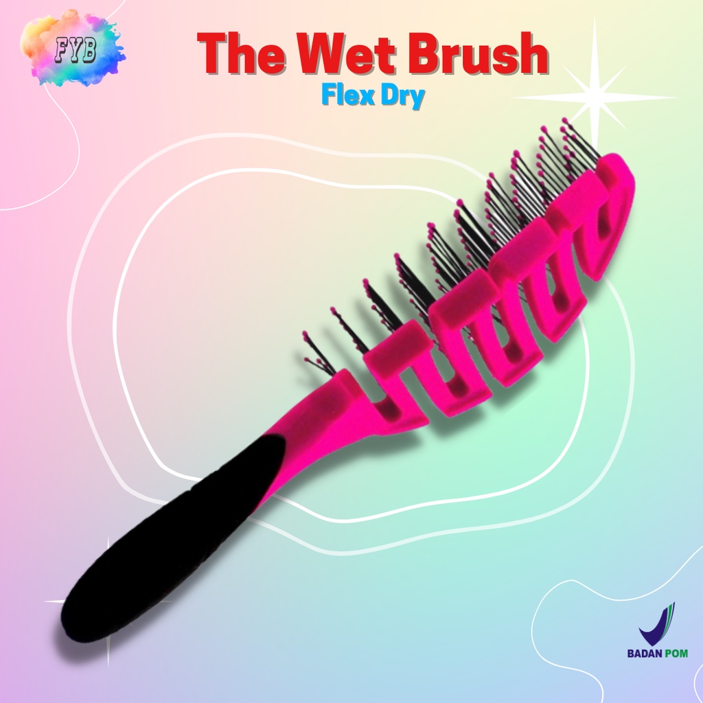 Jual The Wet Brush Pro Flex Dry Mengurai rambut kusut dengan mudah dan ...