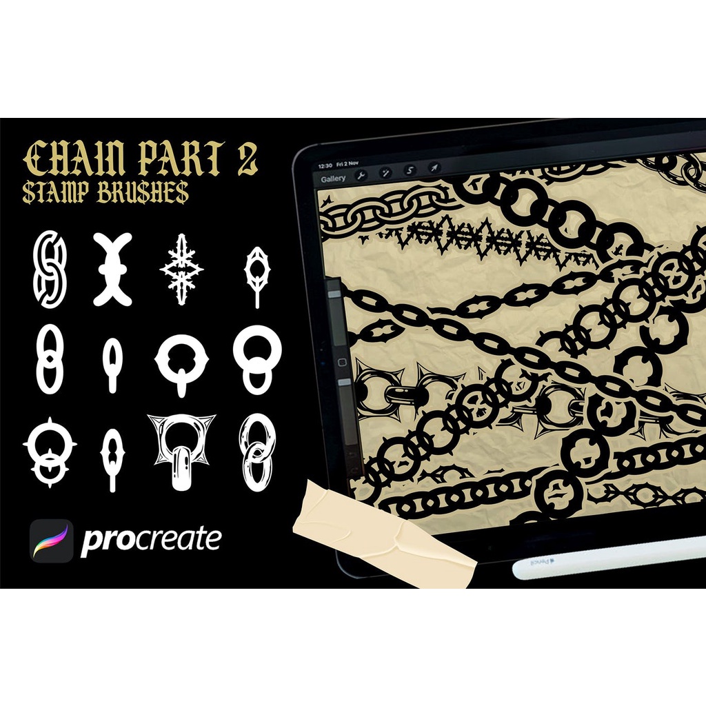 Jual Chain Brush Procreate 1 & 2 | Shopee Indonesia
