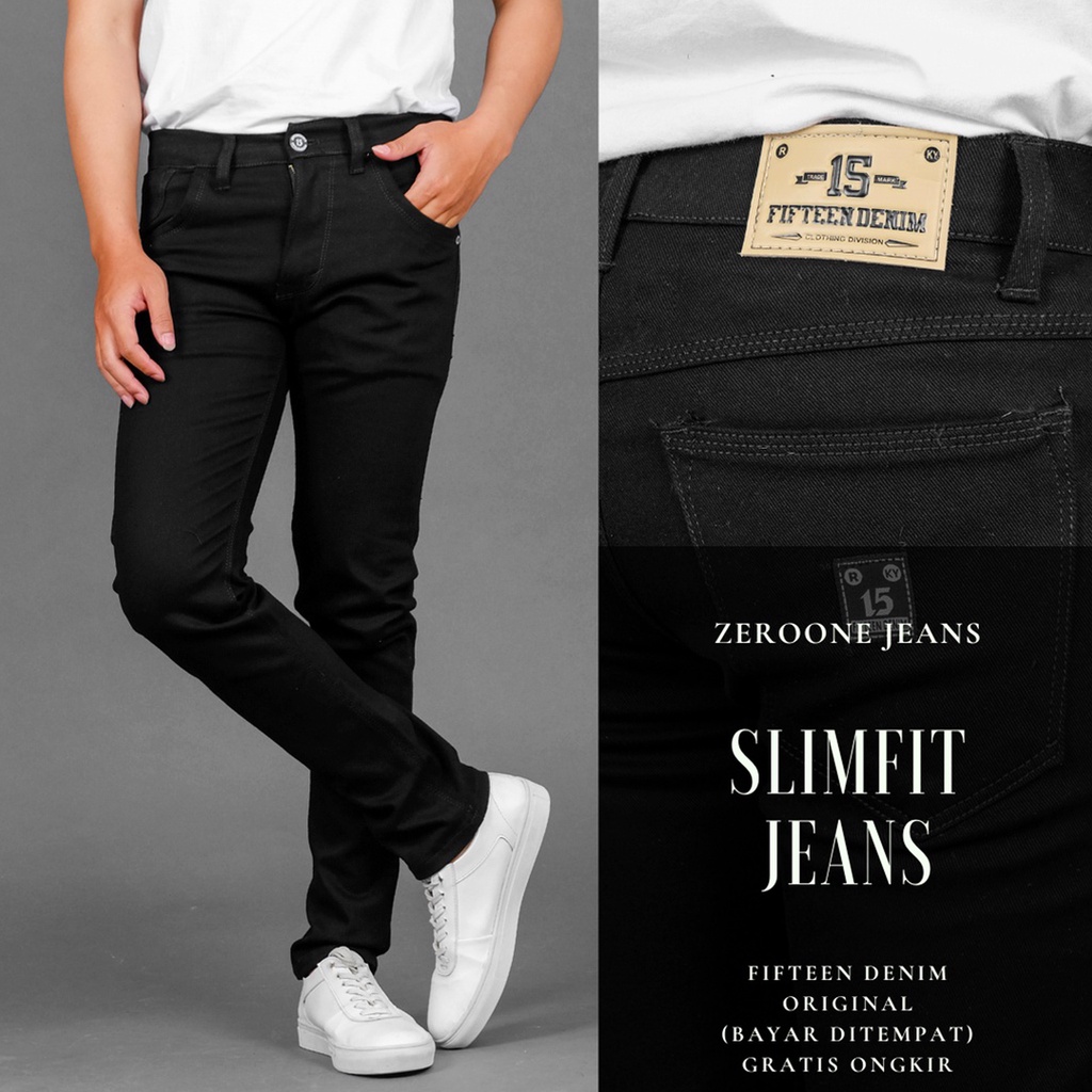 Levi's Skinny Fit Jeans Black Celana Jeans Levis Pria Denim