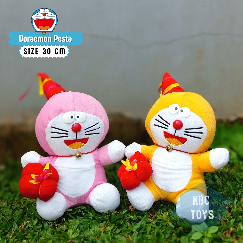 Jual boneka doraemon pesta lucu cocok untuk mainan anak dan hadiah