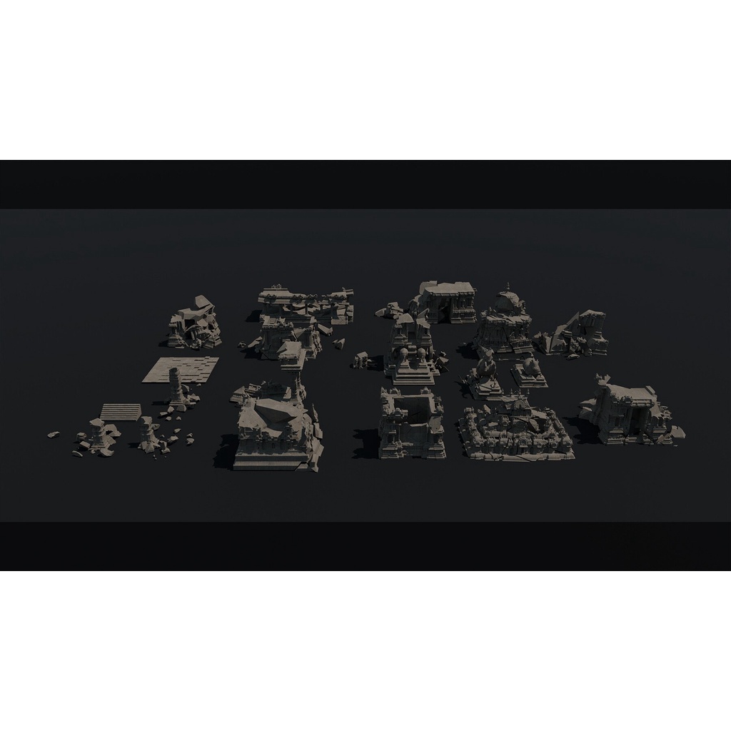 Jual KitBash3D - Indian Temple Format FBX & blender 3D ASSETS | Shopee ...