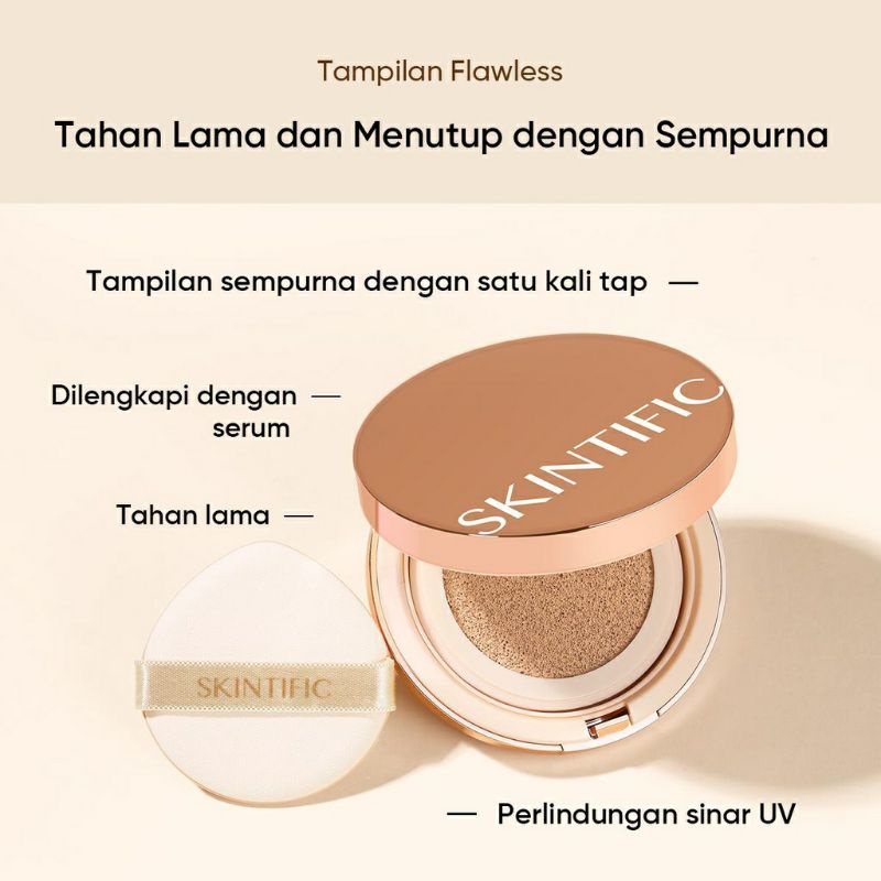 Jual Skintific Refill Cover All Perfect Cushion SPF 35 PA++++(silver ...