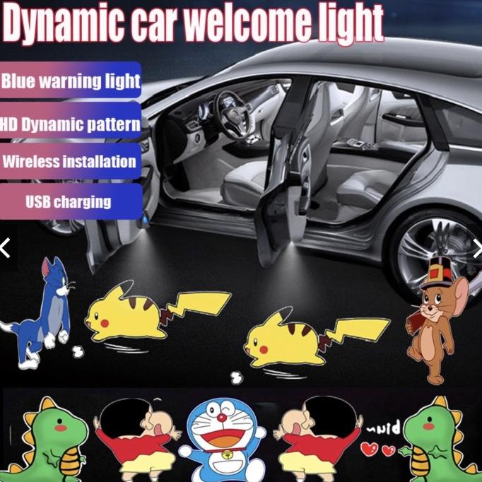 Jual Model Baru - Lampu Animasi Mobil Gerak Animated Car Door Welcome ...