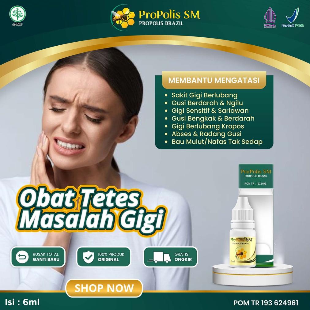 Jual Obat Sakit Gigi Berlubang, Gigi Berlubang Nyeri Linu Bau Mulut Tak