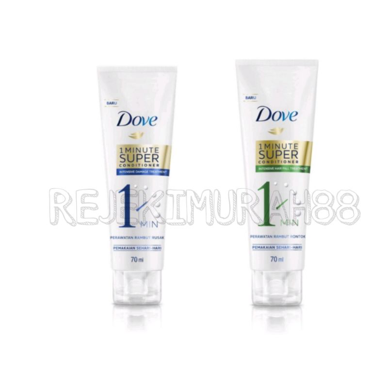 Jual Dove Conditioner 1 Minute SuperConditioner Intensive Hair Fall Treatment 170/70ml Shopee