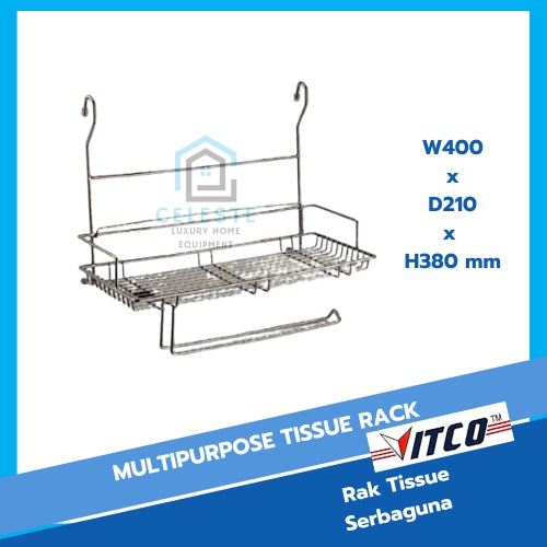 Jual VITCO Multipurpose Tissue Rack / Rak Tissue serbaguna | Shopee ...
