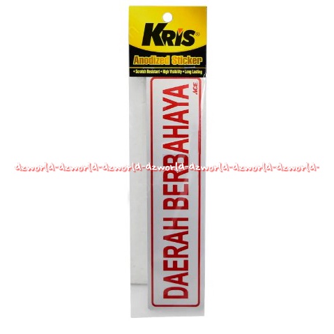 Jual Kris Stiker Daerah Berbahaya Sticker Mudah Diaplikasikan Pada ...