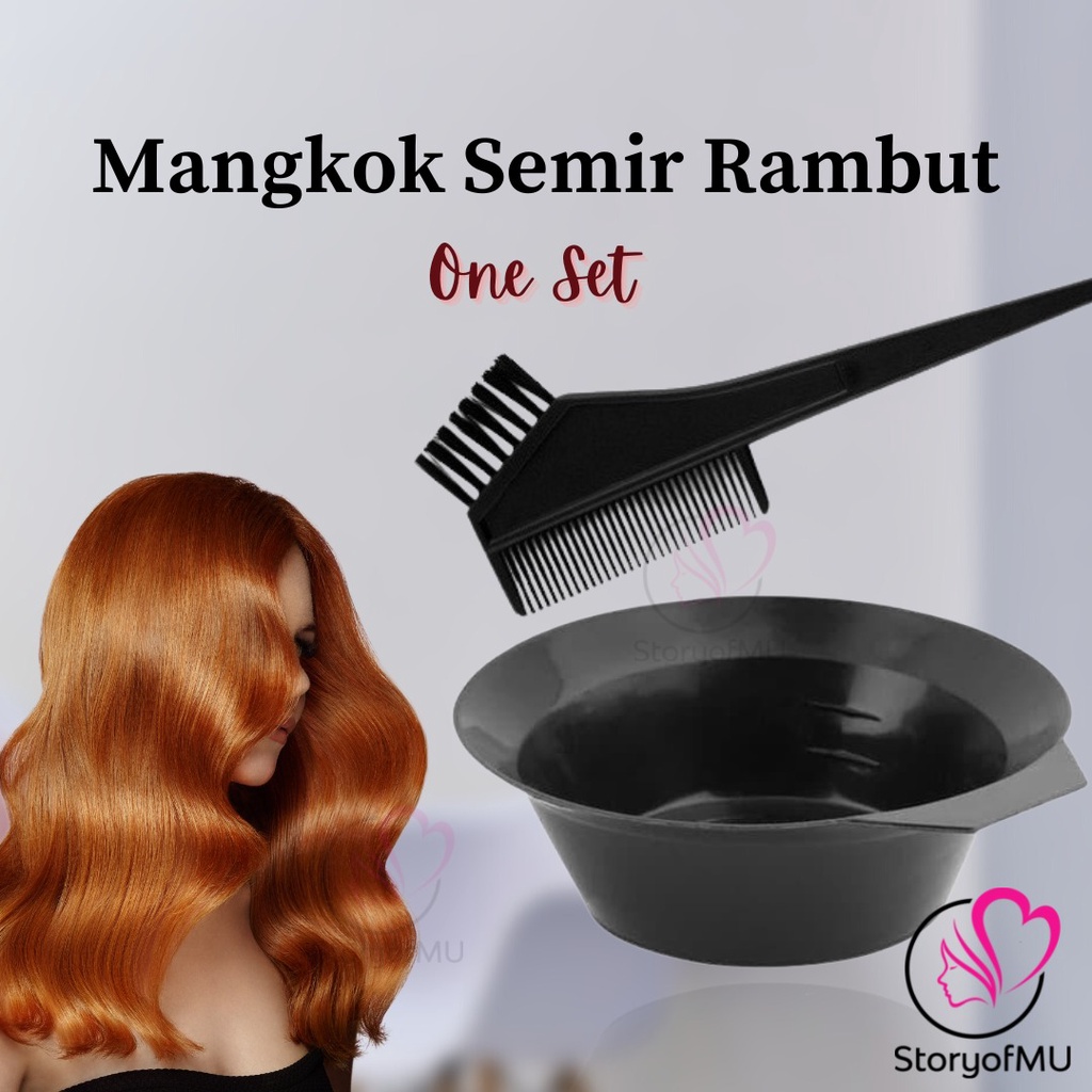 Jual Mangkuk Cat Rambut + Sisir Semir | Sisir Semir Rambut 1ea | Wadah ...