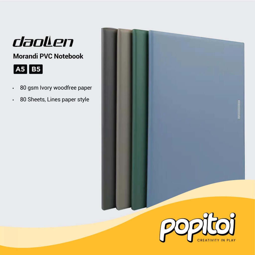 Jual DaoLen Morandi PVC Notebook A5 B5 Buku Tulis Catatan Warna Vintage ...