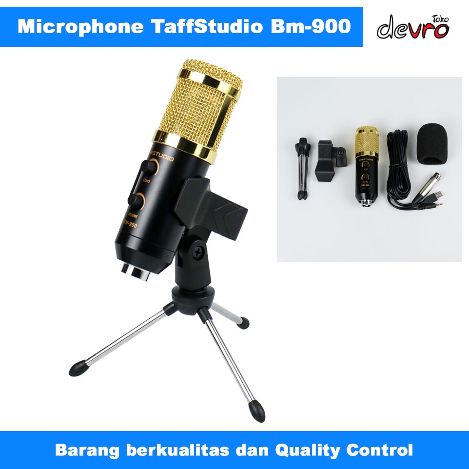 Jual Mikrofon Kondenser BM-900 dgn Min Tripod - Professional Condenser ...