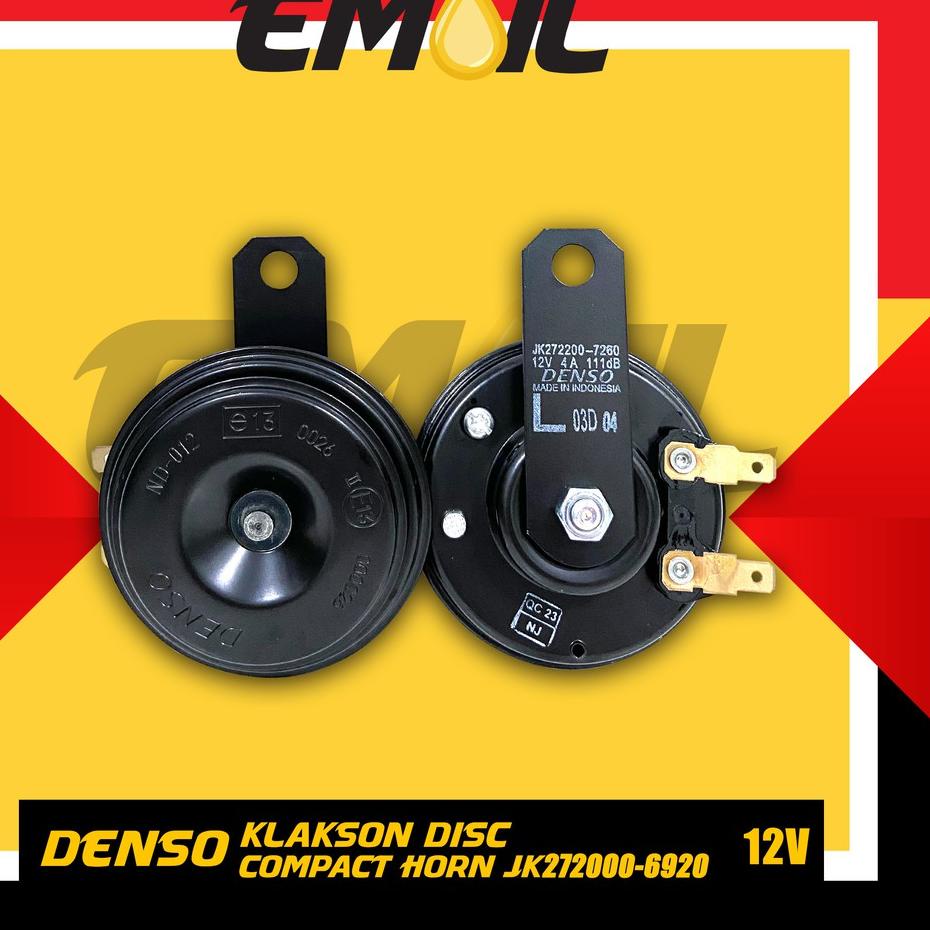 Jual Diskon Klakson Disc Denso Volt Jk Compact Horn Shopee Indonesia