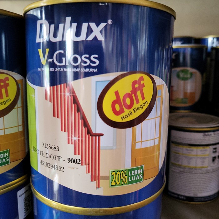 Jual Dulux V Gloss Cat Minyak Kayu Dan Besi White Doff 08 Liter Shopee Indonesia 9553