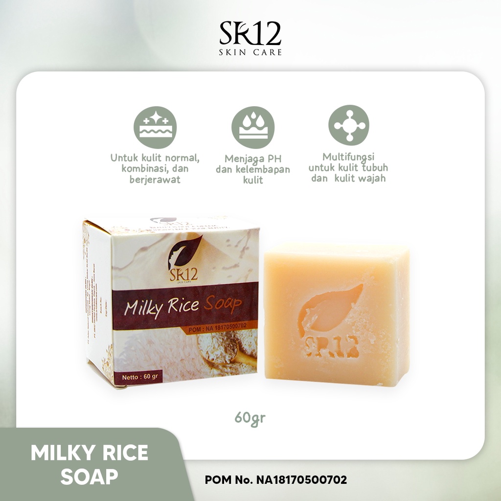 Jual Milky Rice Bar Soap SR12 Sabun Beras dan Susu Perpaduan