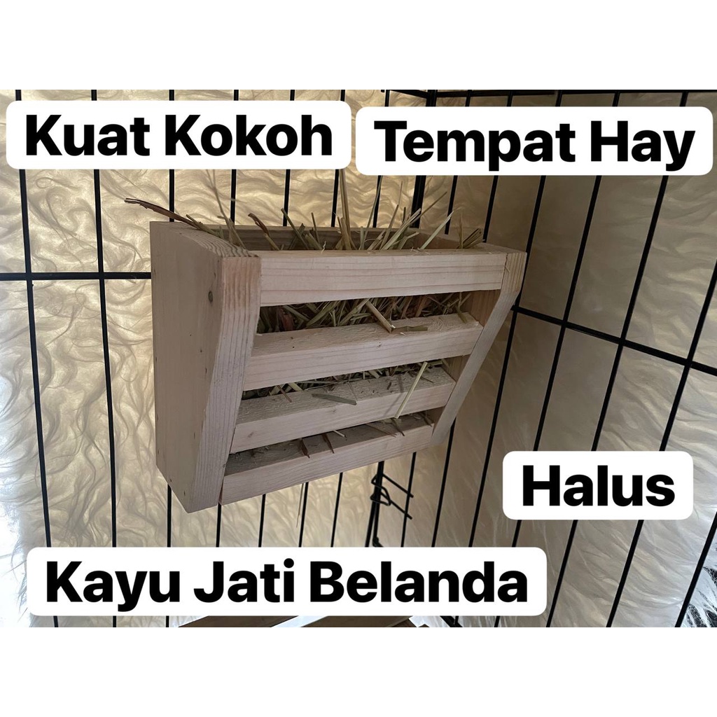 Jual HaYRak Tempat Rumput Hay Kelinci Bahan Kayu Jati halus | Shopee ...