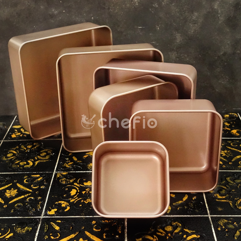 Jual Chefio Loyang Kotak Tinggi Loyang Roti Cake Loyang Persegi Shopee Indonesia