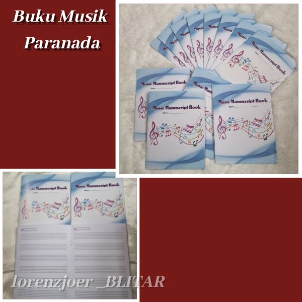 Jual Buku Garis Paranada / Manuscript Book Mu / Buku Tulis Musik Garis ...