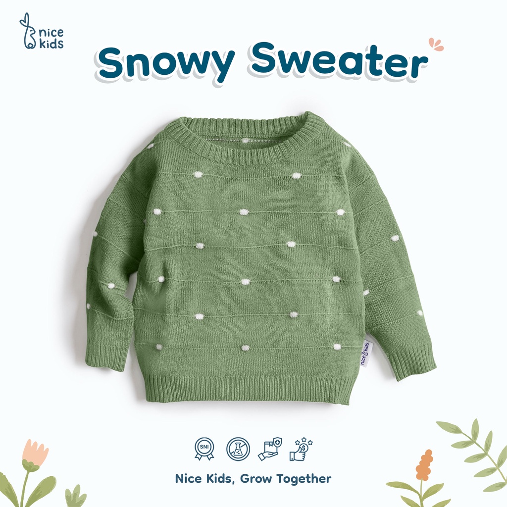 Jual Nice Kids - Knit Sweater Baby Winter Snowy Unisex Baju Hangat ...