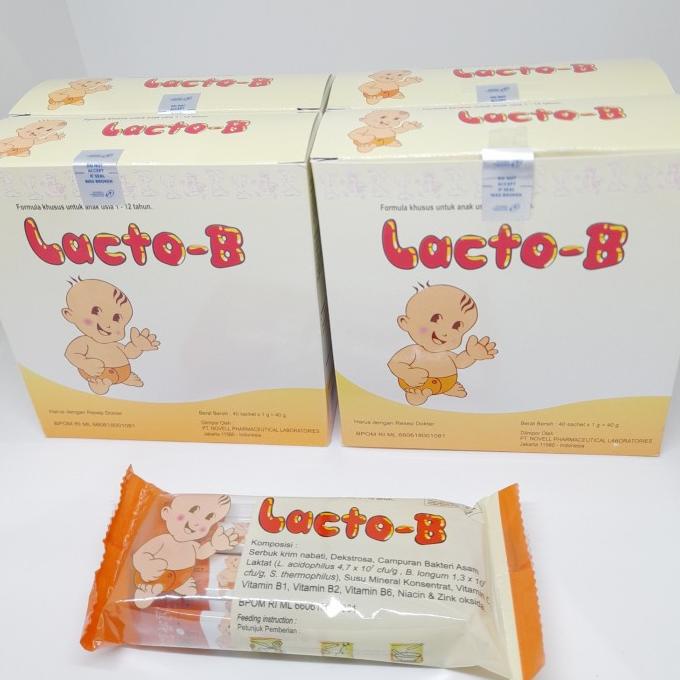 Jual Lacto b sachet Box 40 pcs Lactob Shopee Indonesia