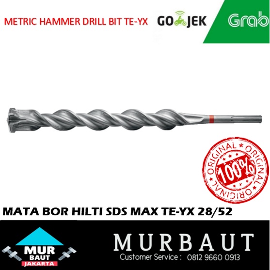 Jual MATA BOR BETON SDS MAX HILTI TEYX 28/52 HAMMER DRILL BIT
