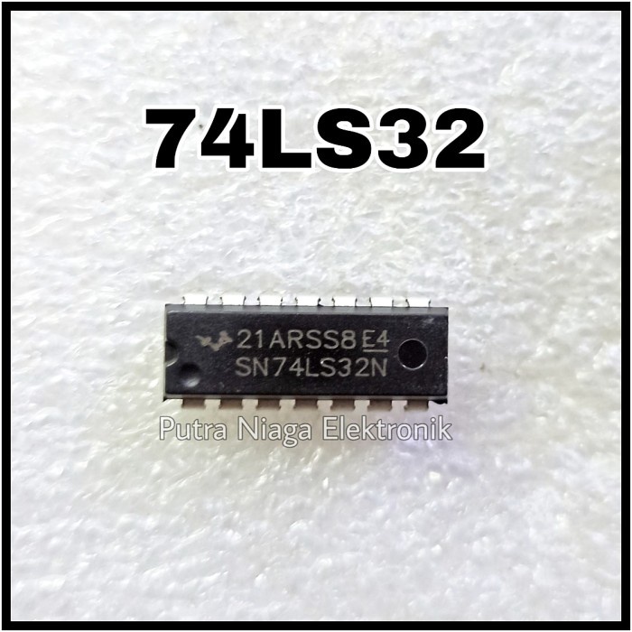 Jual ic TTL 7432 74LS32 OR Gate SN74LS32N 74LS32N Dip 14p putr4n14 Ayo ...