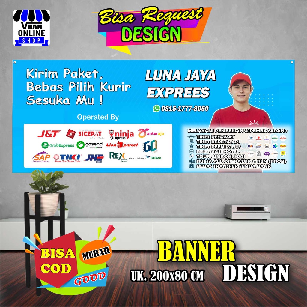 Jual Cetak Banner / Spanduk Mitra Ekspedisi, Kantor Pos, Jasa ...