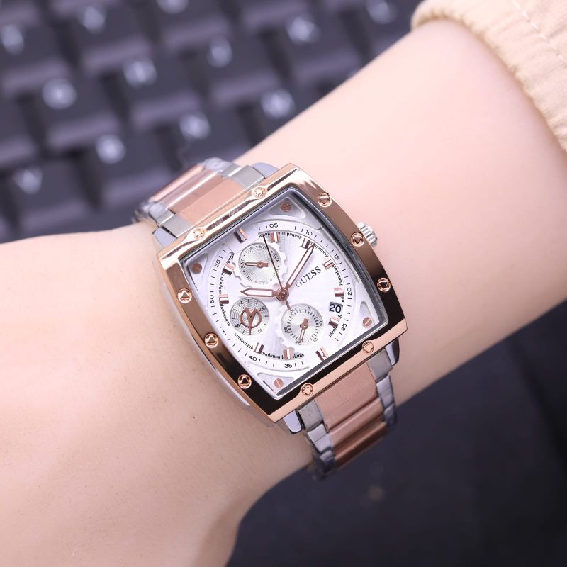 Jual ( COD ) new produk jam tangan fashion wanita / cewek guess segi ...