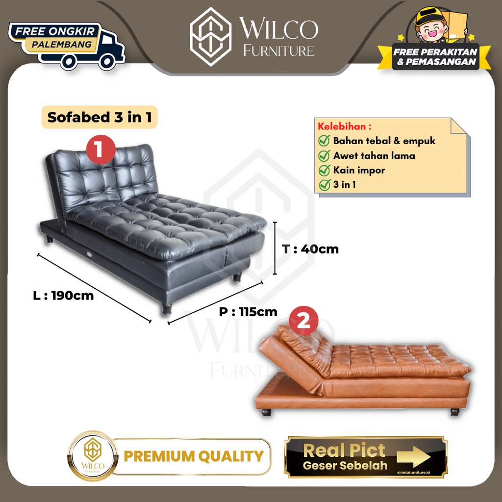 Jual Sofa Bed 3 Bigland In 1 / Sofabed Ruang Keluarga / Sofa Santai ...