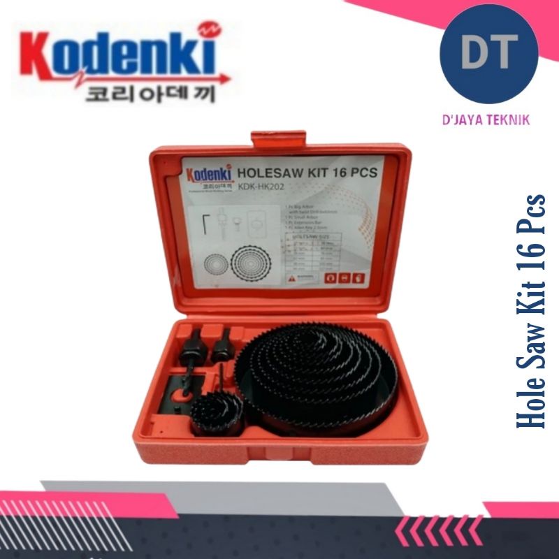 Jual Kodenki Holesaw Kit Hole Saw Mata Bor Kayu Pvc Paralon Set Pcs