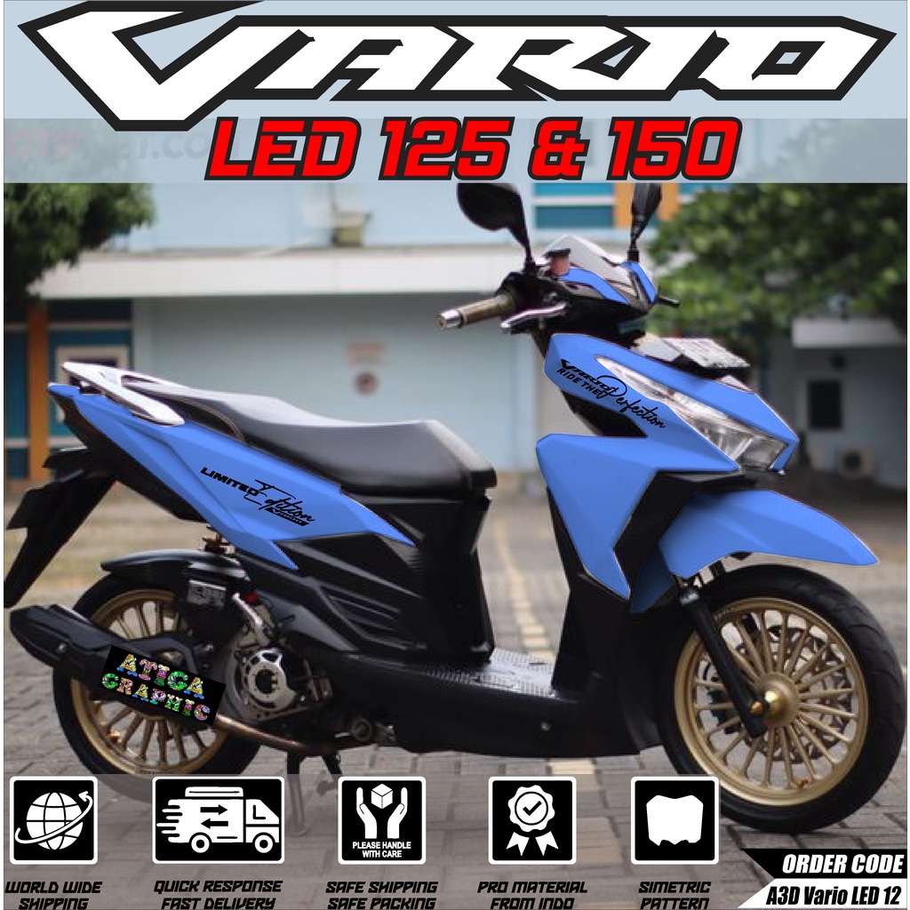 Jual Decal Sticker Vario led 125 150 full body 2015/2016/2017 - Decal