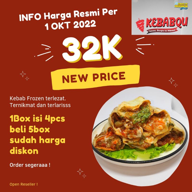 Jual KEBABQU BEEF / KEBAB DAGING / KEBAB PREMIUM / KEBAB MAKASSAR
