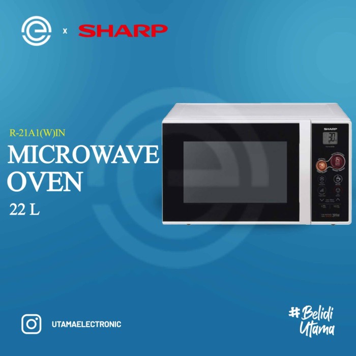 Jual Sharp Microwave Oven Low Watt 22 Liter R-21A1(W)In #Original ...