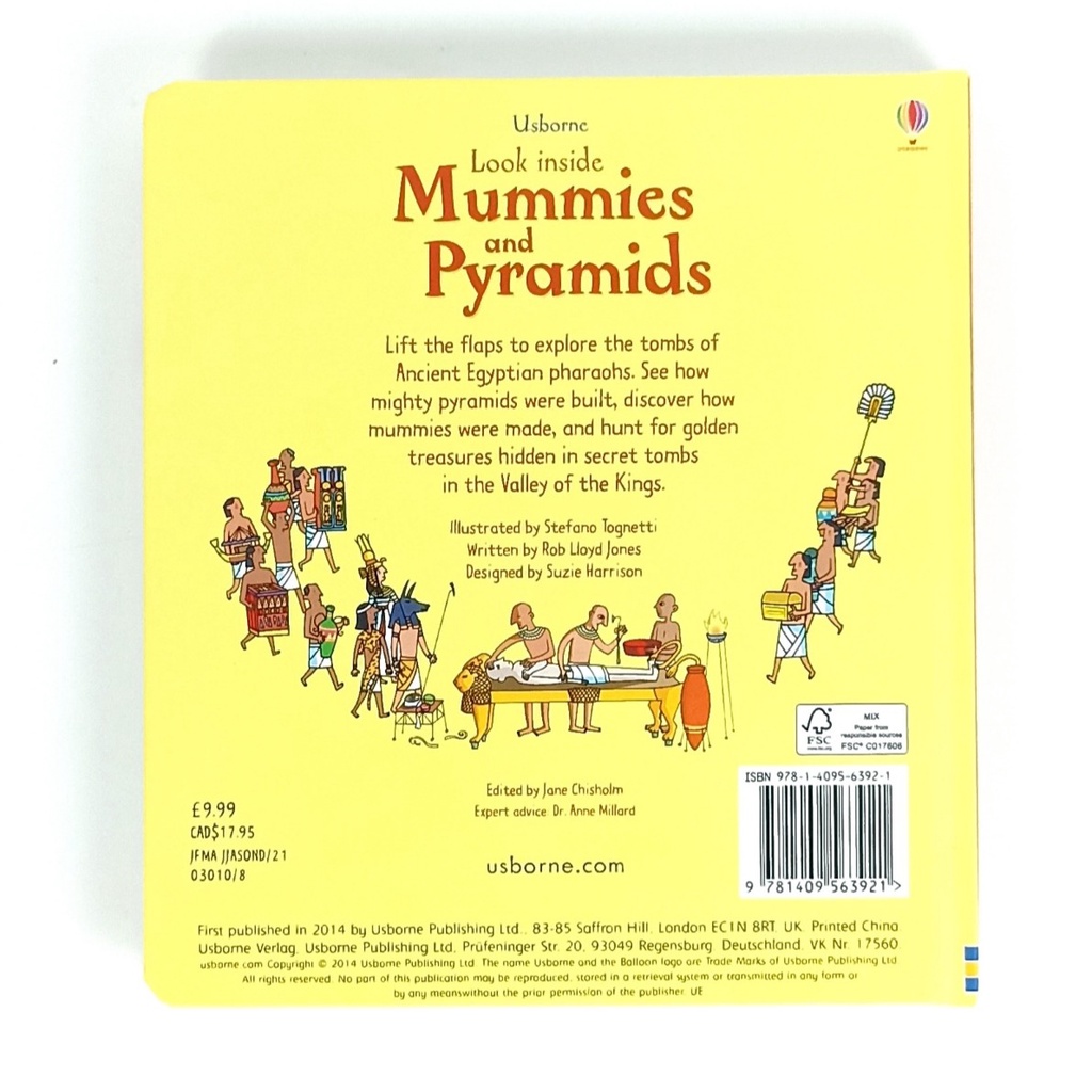 Jual ORIGINAL Usborne Look Inside Mummies and Pyramids - Leon Books ...