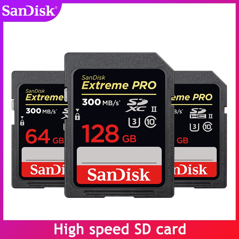 Jual SanDisk Extreme Pro/Ultra Memory Card 128 GB U3/U1 SD Card 32G 64G