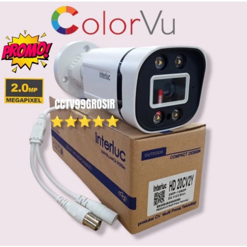 Jual Kamera Cctv Outdoor ColorVu 2MP Edge Interluc | Shopee Indonesia