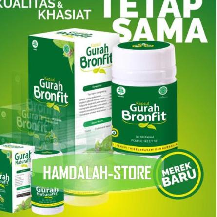 Jual ョ Gurah BRONFIT Naturafit 50 Kapsul Herbal Pernafasan Flu Batuk ...