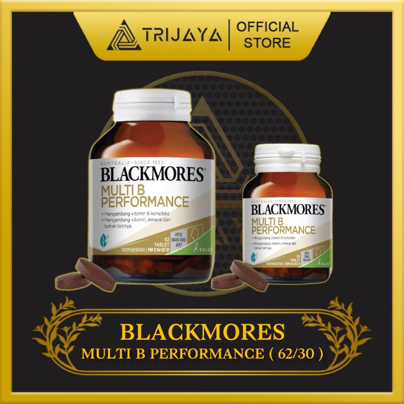 Jual BLACKMORES MULTI B PERFORMANCE ( 30 / 62 TABLET ) | Shopee Indonesia